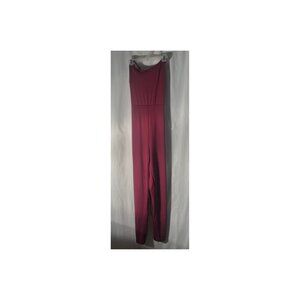 Woman Burgundy Romper